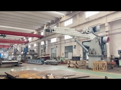 4T 20M Telescopic Boom Offshore Lift Crane Montato su un piedistallo